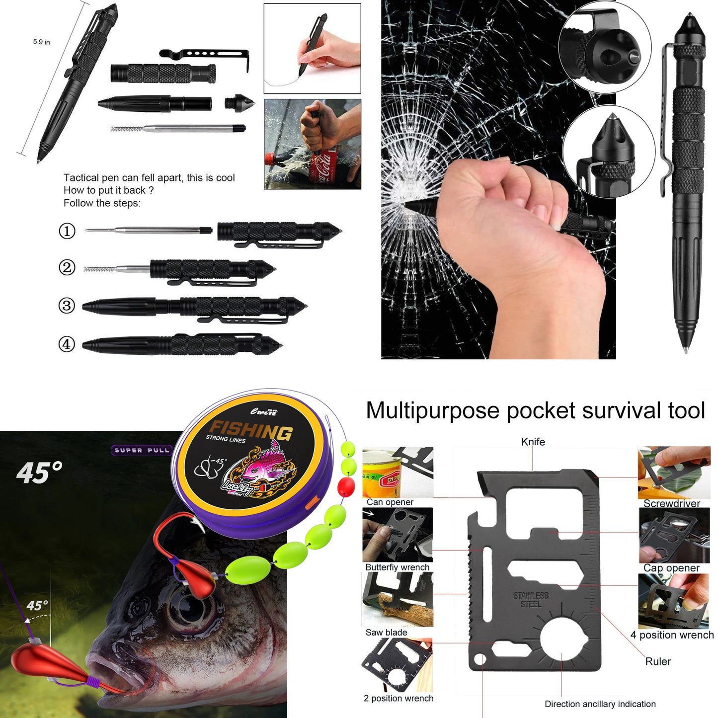 Survival First Aid Kit Military Full Set Molle Outdoor Gear Emergency Kits Camping Hiking  Adventures Trauma Bag First Aid Kit