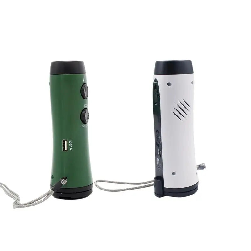 Hand Crank Charger Solar Power Hand Crank Light Battery Operated AM/FM Weather Radio Phone Charger Night Fishing Survival Gear