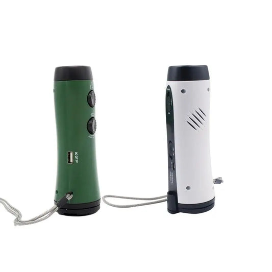 Hand Crank Charger Solar Power Hand Crank Light Battery Operated AM/FM Weather Radio Phone Charger Night Fishing Survival Gear