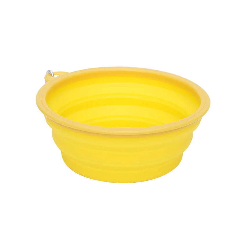 Macaron Color Portable Collapsible  Dog Bowl