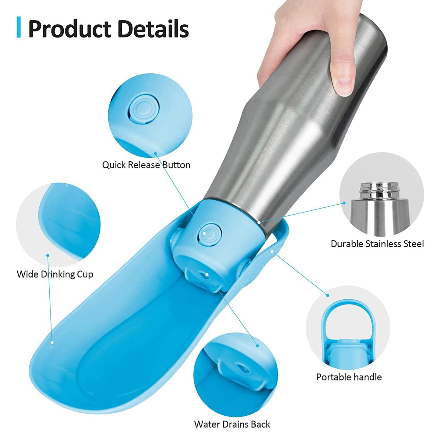Foldable Dog Water Bottle Dispenser