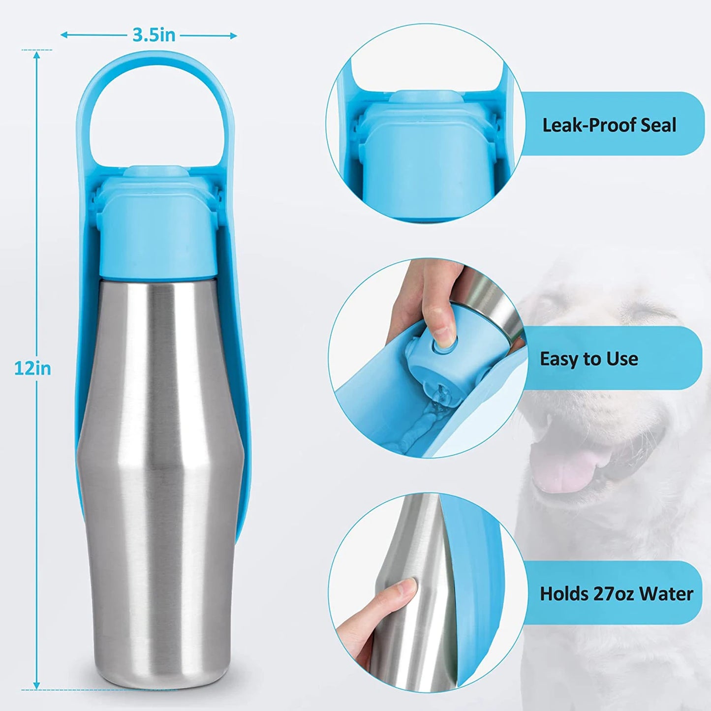 Foldable Dog Water Bottle Dispenser
