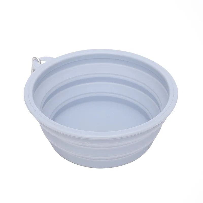 Macaron Color Portable Collapsible  Dog Bowl