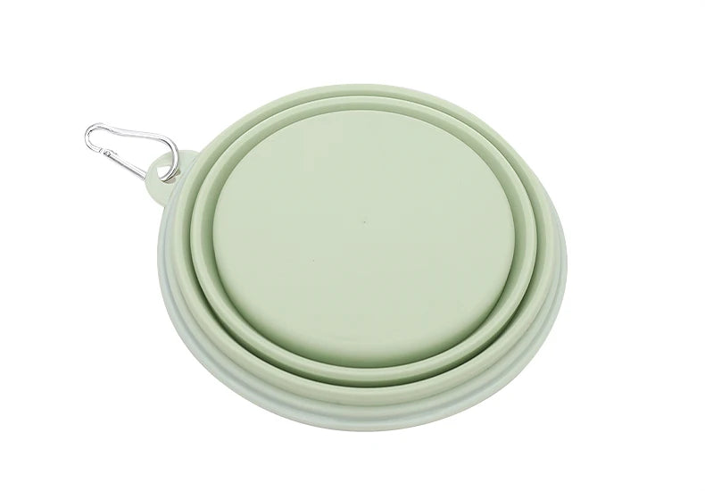 Macaron Color Portable Collapsible  Dog Bowl